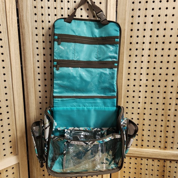 Thirty One 31 Bag Travel Shower Caddy Bag With Bottles Side Pockets Hang Storage - Picture 9 of 10